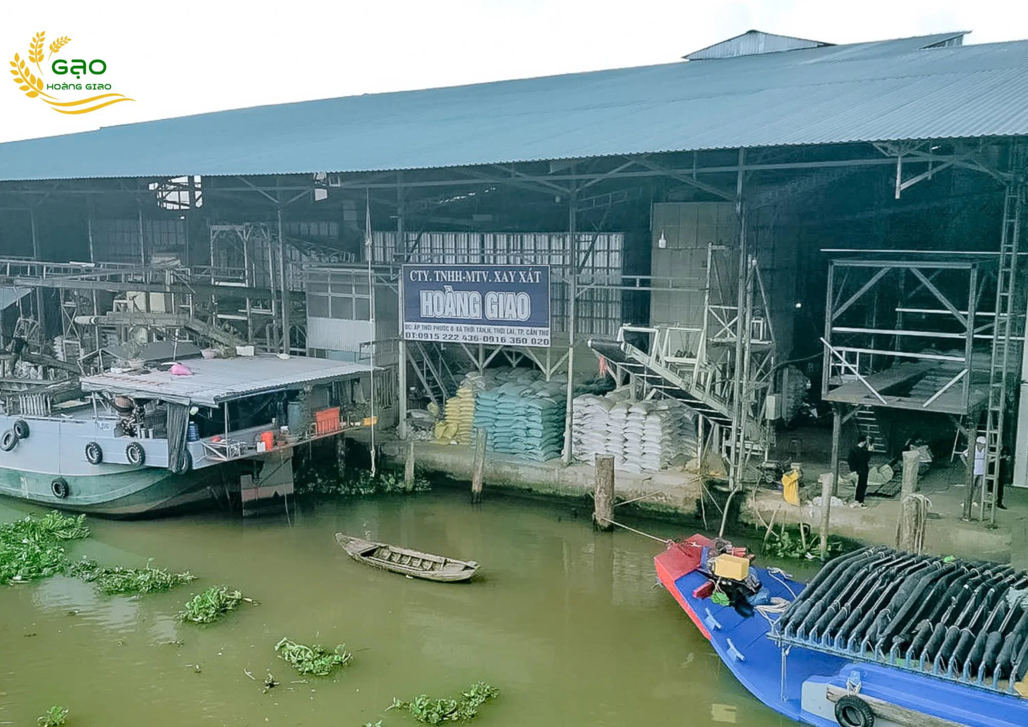 nhà máy xay xát lúa gạo Hoàng Giao