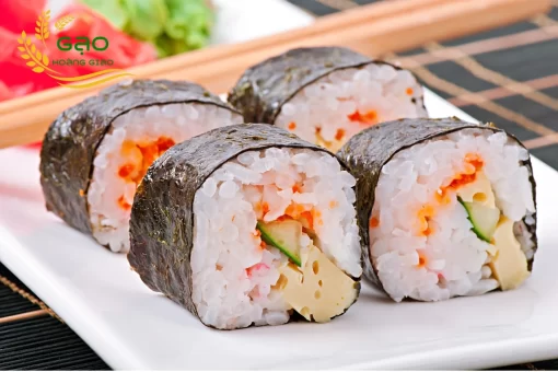 Sushi được làm từ gạo Hana Akita