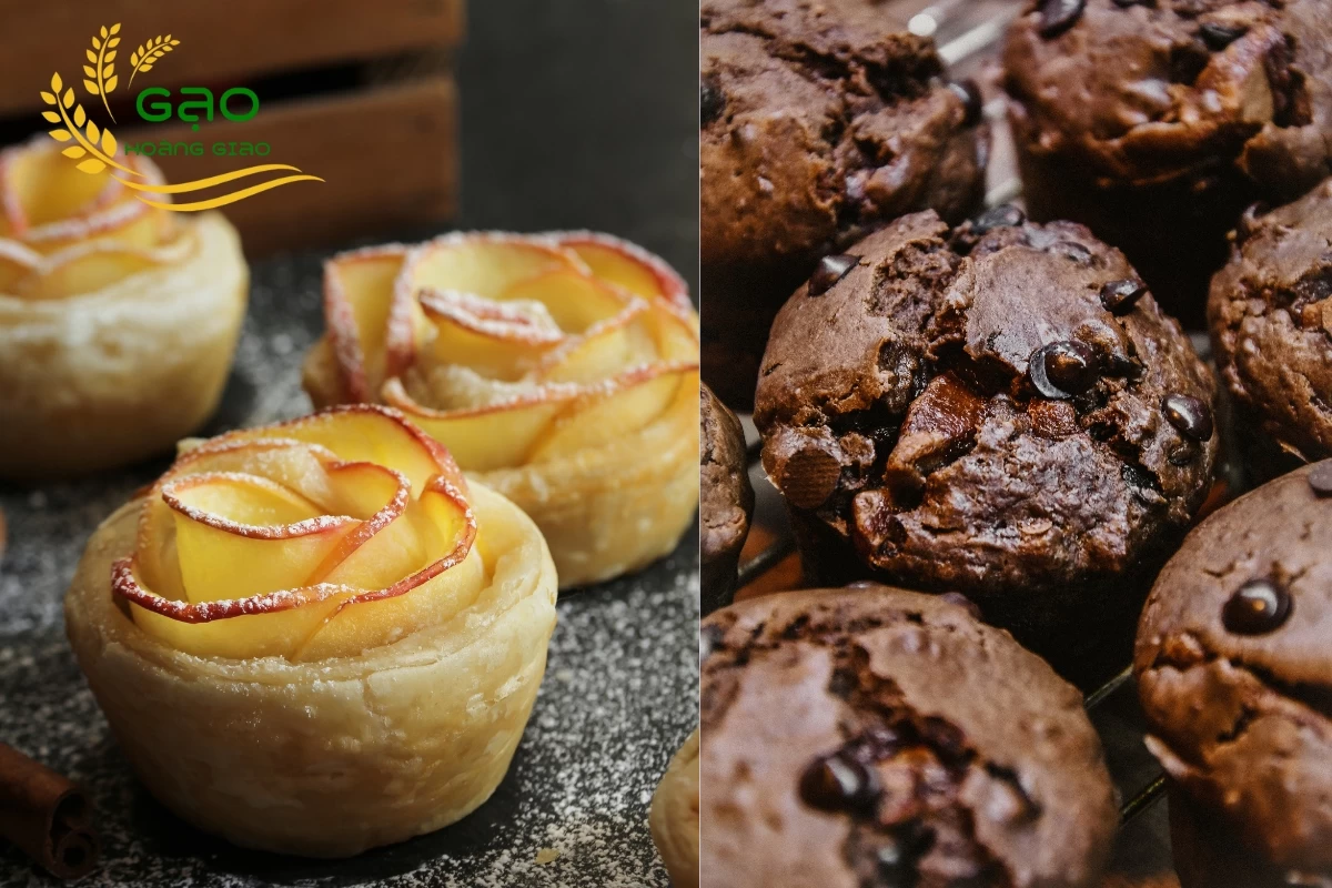 Bánh tart và bánh muffin