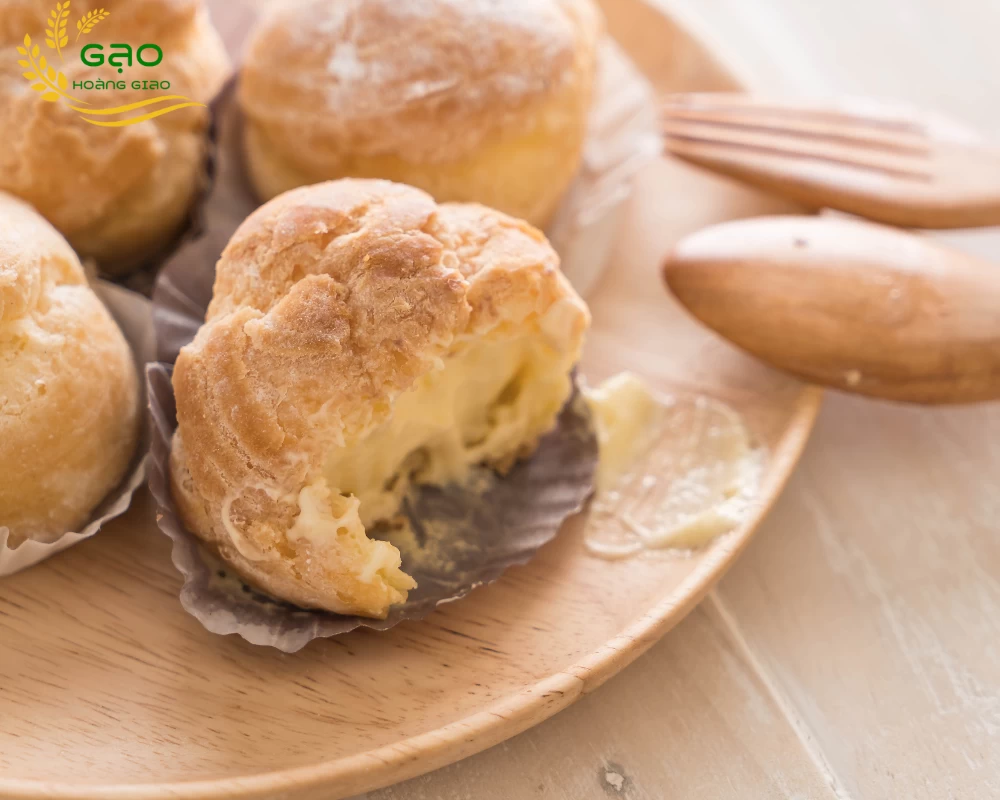 Cách làm bánh su kem bằng gạo lứt