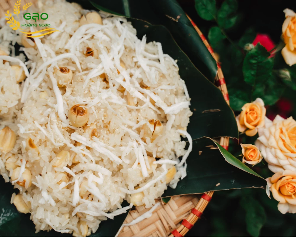 Xôi hạt sen dẻo ngọt, thơm ngon
