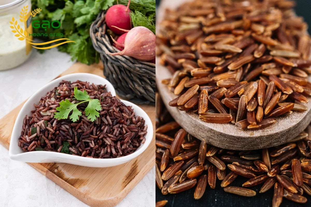Gạo huyết rồng với gạo lứt