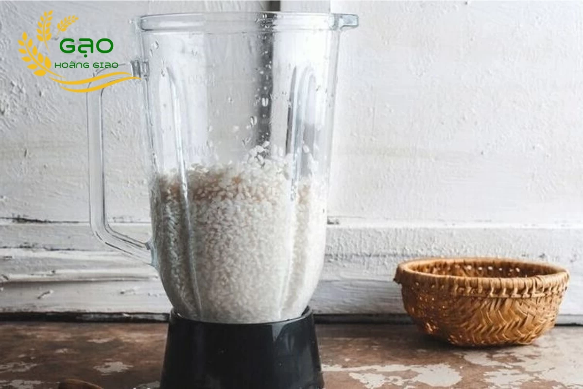 Cách làm bột gạo bằng máy xay sinh tố