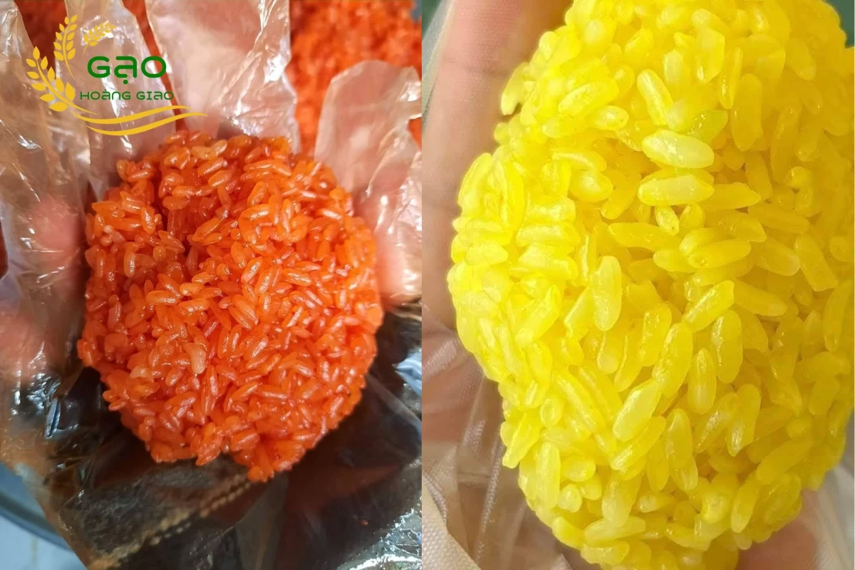 Xôi được nấu từ gạo nếp nếp nhung