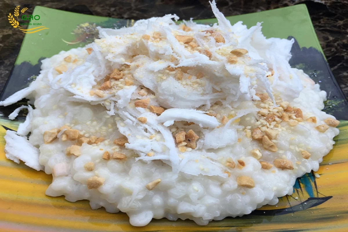 Thành phẩm món xôi bắp nhão
