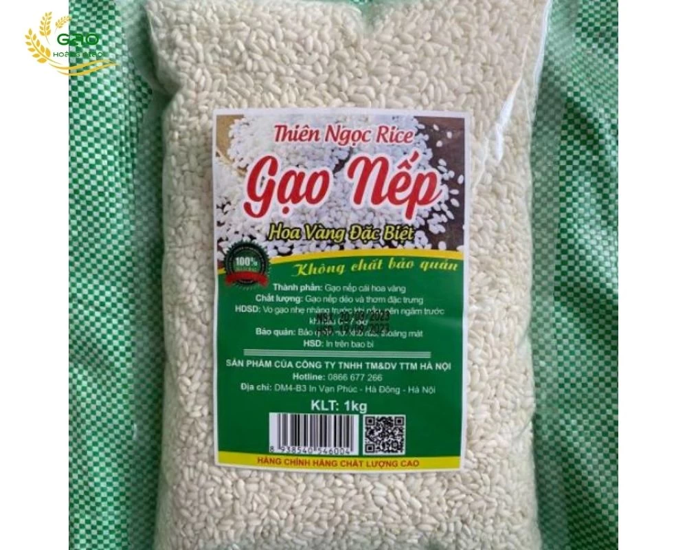 Tem nhãn dán gạo nếp