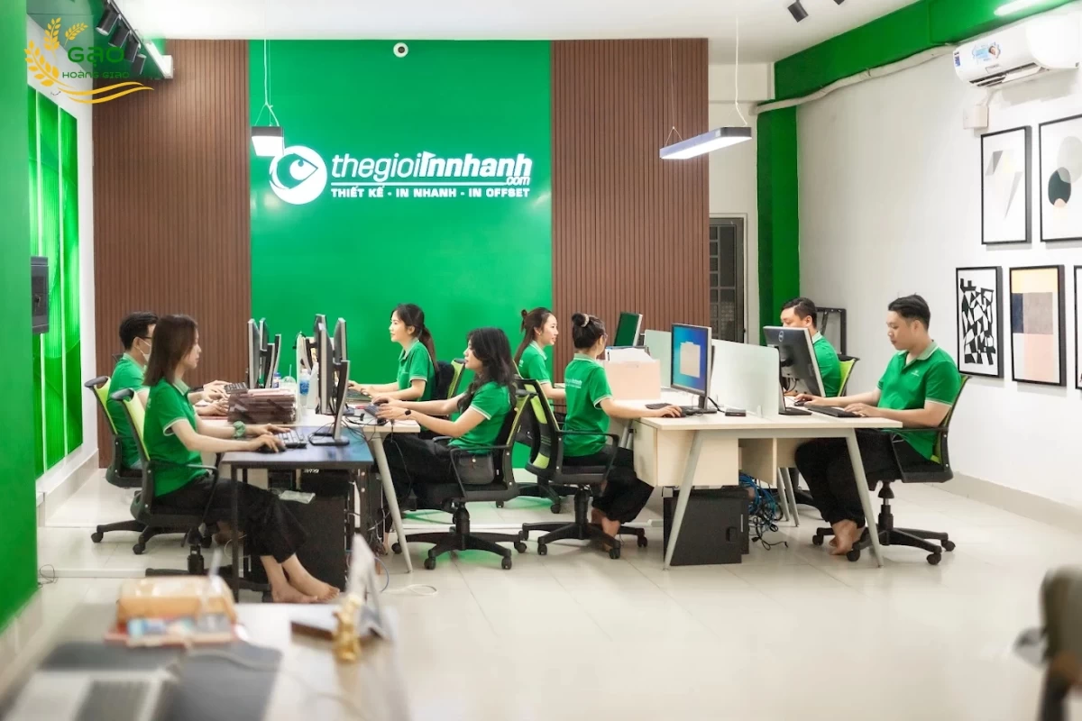 Xưởng in card visit bán gạo - Thế Giới In Nhanh