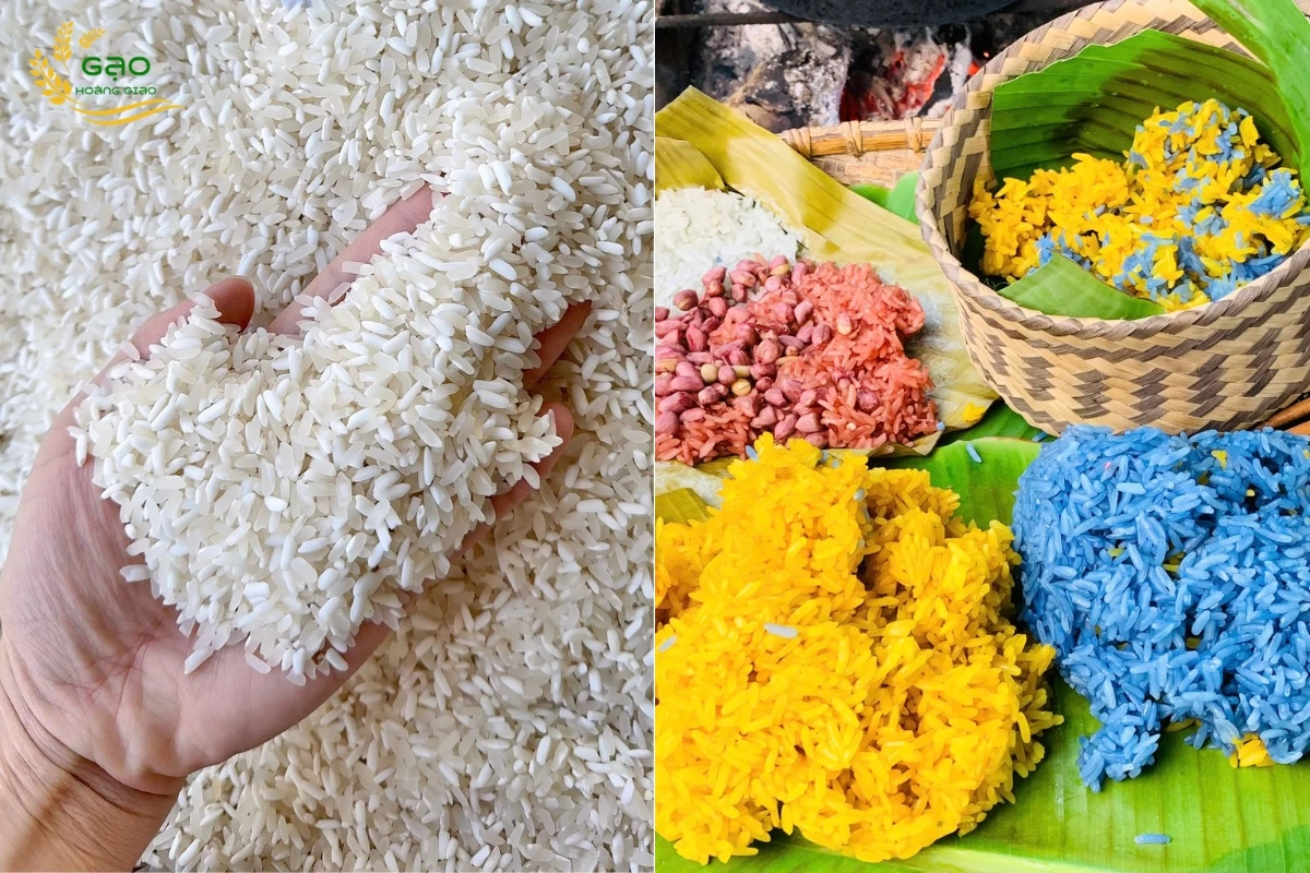 Xôi được nấu từ gạo nếp nương Điện Biên - là một trong các loại gạo ngon miền Bắc