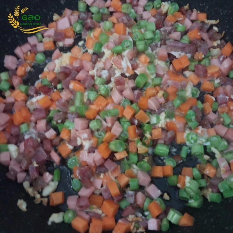 Xào chín phần topping